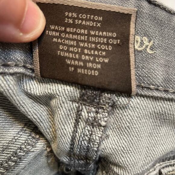 Ann Taylor Jeans Size 10 Modern Fit Lindsay Waist Charcoal - Picture 13 of 16